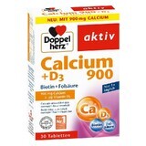 Calcio 900 mg + D3 + Biotina + Ácido fólico, 30 comprimidos, Doppelherz