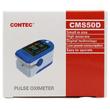 Contec CMS50D, pulsioxímetro inflable, azul