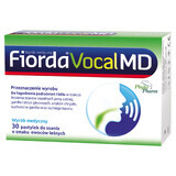 Fiorda Vocal MD, sabor frutas del bosque, 30 pastillas