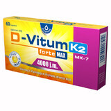 D-Vitum Forte Max 4000 UI K2 MK-7, 60 cápsulas