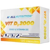 Allnutrition Vit D3 2000, vitamina D 50 μg, 120 cápsulas