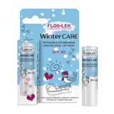 Floslek Winter Care, barra de labios protectora, UV SPF 20, 1 unidad