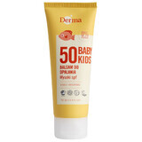 Derma Sun Baby/Kids, loción solar para niños, para cara y cuerpo, FPS 50, 75 ml