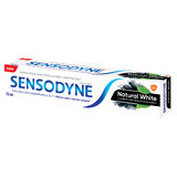 Sensodyne Natural White, pasta dentífrica blanqueadora con carbón activado, 75 ml