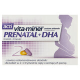 Acti Vita-miner Prenatal + DHA, 30 comprimidos + 30 cápsulas