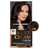 Joanna Multi Cream Color, tinte para el cabello, 40 marrón canela, 1 unidad