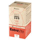 EstroVita Teen Skin, ésteres de ácidos grasos Omega 3-6-9, sabor sandía, 60 cápsulas veganas