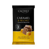 Chocolate con leche con trozos de caramelo y sal marina, 300 g, Cachet