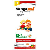 Omegamed Immunity DHA, jarabe para niños mayores de 1 año, sabor naranja, 140 ml