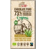 Chocolate negro ecológico con sirope de ágave 73% cacao, 100g, Pronat