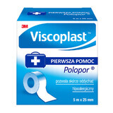 Viscoplast Polopor, adhesivo no tejido, 5 m x 25 mm, 1 pieza