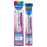 Plusssz Elektrolity Senior 100% Complex, sabor frambuesa y limón, 24 comprimidos efervescentes