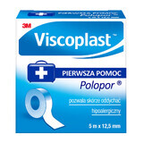 Viscoplast Polopor, adhesivo no tejido, 5 m x 12,5 mm, 1 pieza