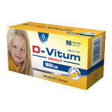 D-Vitum 1000 UI, vitamina D para niños a partir de 1 año, 90 cápsulas twist-off