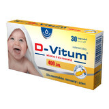 D-Vitum 400 UI, vitamina D para recién nacidos, lactantes y niños, 30 cápsulas twist-off