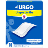 Urgo Urgosterile, apósito estéril, autoadhesivo, 10 cm x 15 cm, 10 unidades