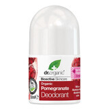 Dr. Organic Pomegranate, desodorante roll-on, granada, 50 ml