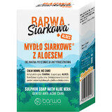 Barwa Siarkowa, jabón de azufre con aloe vera, cuidado antiacné, 100 g