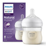 Avent Natural Response, biberón con tetina sensible, flujo 2, SCY900/01, desde el nacimiento, 125 ml