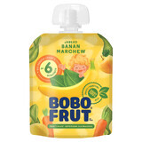 Postre Bobo Frut en tubo, manzana, plátano, zanahoria, después de 6 meses, 90 g