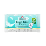 Juego de papel higiénico Opharm Moist, papel higiénico humedecido, 10 x 48 piezas