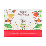 English Tea Shop Organic set, Calendario de Adviento de té bio de lujo, 13 sabores, 1,78 g x 25 bolsitas