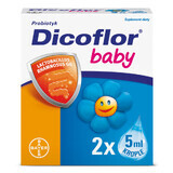 Dicoflor Baby set, para bebés y niños, gotas, 2 x 5 ml