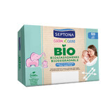 Septona Baby Calm n Care Bio, bastoncillos de algodón biodegradables para bebés, 50 unidades