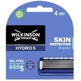 Wilkinson Sword Hydro 5, cartuchos de recambio, Skin Protection Regular, 4 piezas