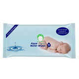 Luna Bambini Aqua Water Wipes, toallitas húmedas, agua, 50 piezas