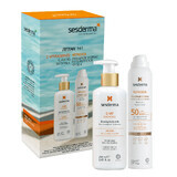 Sesderma set, C-Vit Radiance, verhelderende lichaamsmelk, 250 ml + Repaskin, heldere zonnebrandspray, SPF 50, 200 ml 