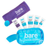 Bare Addiction My First Skincare Routine Set, un conjunto de miniproductos y accesorios en un neceser de maquillaje