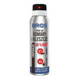 Bros, spray para mosquitos y garrapatas, DEET 50%, 90 ml