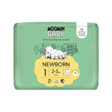 Moomin Baby, pañales, talla 1, 2-5 kg, 25 piezas