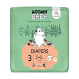 Moomin Baby, pañales, talla 3, 5-8 kg, 48 piezas