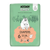 Moomin Baby, pañales, talla 6, 12-24 kg, 34 piezas