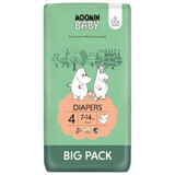 Moomin Baby, pañales, talla 4, 7-14 kg, 63 piezas