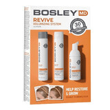 Kit BosleyMD Revive para estimular el crecimiento del cabello teñido, champú, 150ml + acondicionador, 150ml + espuma, 100ml