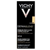 Vichy Dermablend, fluido corrector de larga duración, 25 Nude, SPF 28, 30 ml