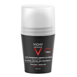 Vichy Homme, antitranspirante roll-on para hombre, 72 horas de protección, 50 ml