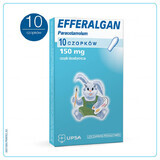 Efferalgan 150 mg, supositorios rectales, 10 piezas