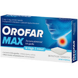 Orofar Max 2 mg + 1 mg, mint flavor, 30 hard tablets