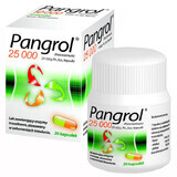 Pangrol 25000, 25000 UI lipază, 20 capsule