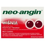 Neo-Angin Cereza 1,2 mg + 0,6 mg + 5,9 mg, 24 pastillas duras