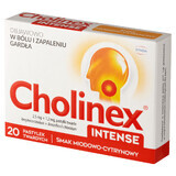 Cholinex Intense 2,5 mg + 1,2 mg, sabor miel y limón, 20 pastillas duras