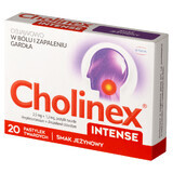 Cholinex Intense 2,5 mg + 1,2 mg, sabor mora, 20 pastillas duras