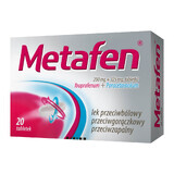 Metafeno 200 mg + 325 mg, 20 comprimidos