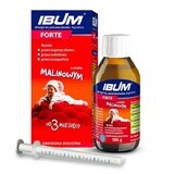 Ibum Forte 200 mg/ 5 ml, suspensión oral para niños a partir de 3 meses, sabor frambuesa, 100 g