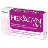 Hexagyn Duo, pesarios vaginales, 10 piezas