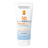 Dermedic Sunbrella Baby, leche protectora para niños a partir de 1 mes, para rostro y cuerpo, piel sensible, SPF 50, 100 ml